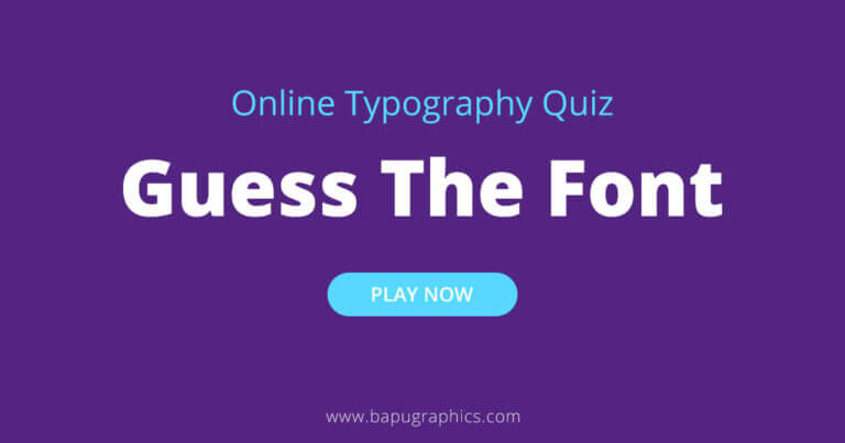 Online Typography Quiz | Guess The Font