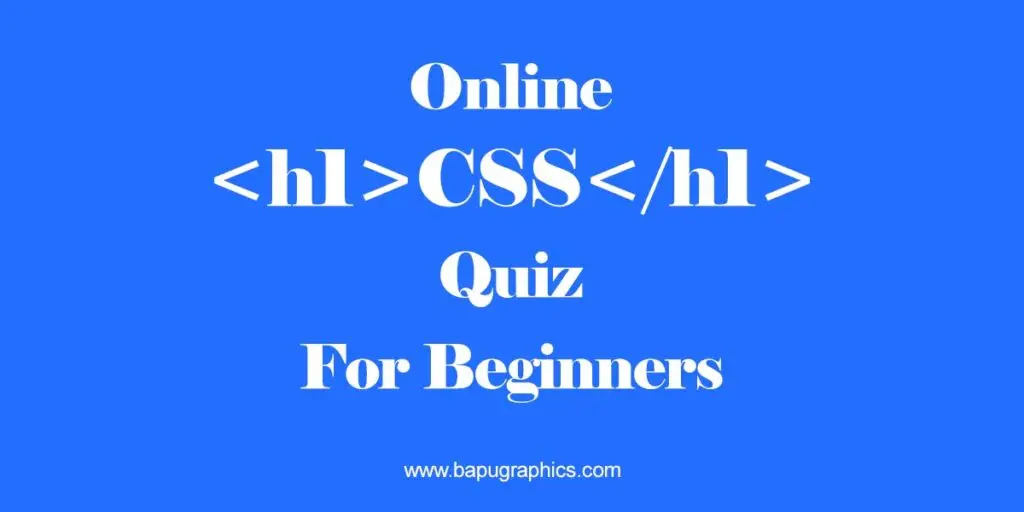 online css quiz for beginners